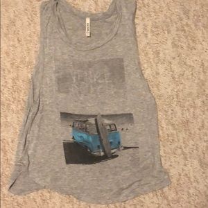 Venice beach size small gray tank